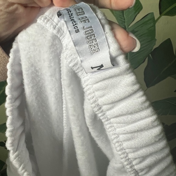 Refuge Athletics Relaxed Boyfriend Jogger Sweatpants White Size M - Picture 8 of 8
